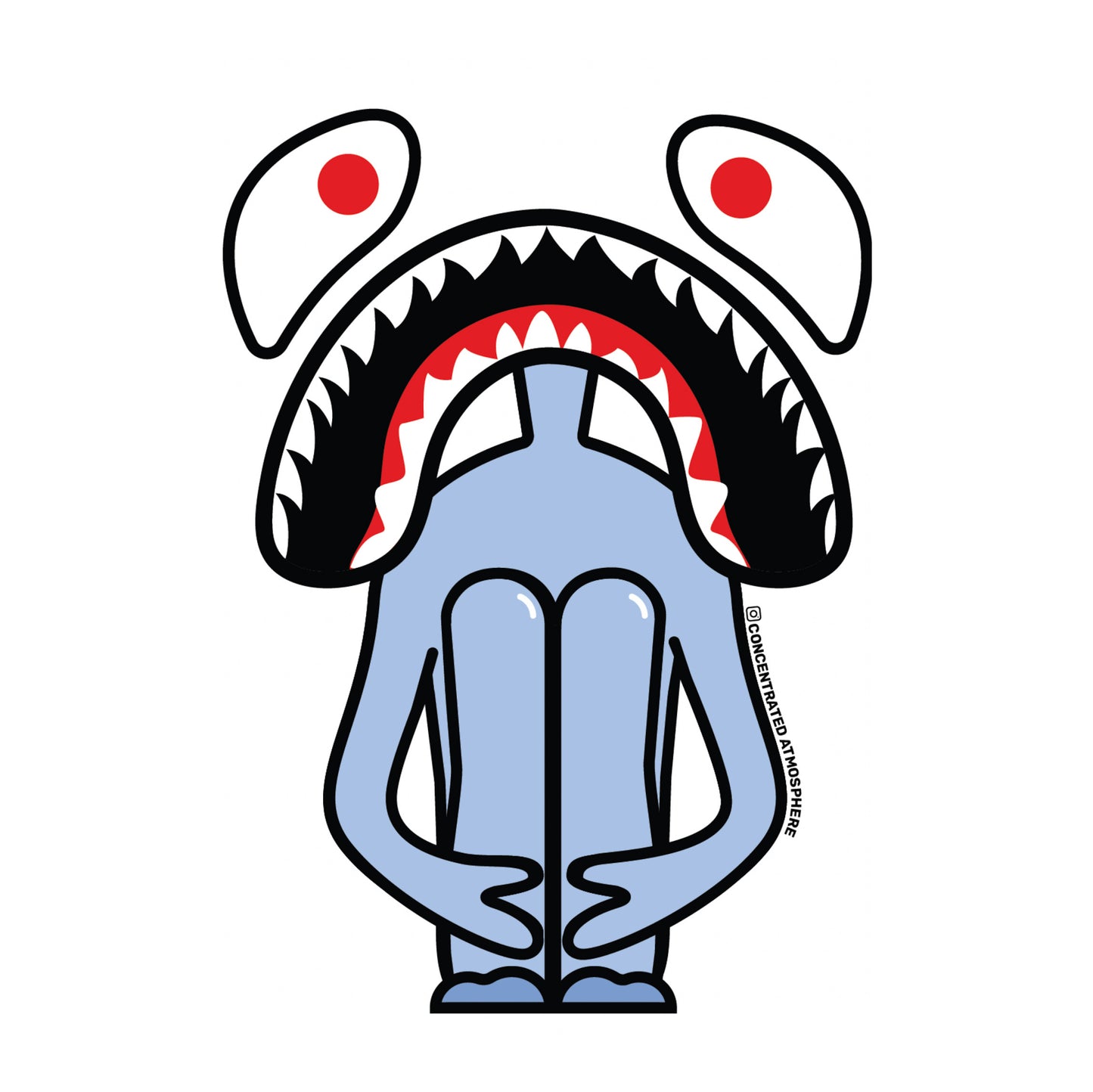 SAD SHARK (STICKER)