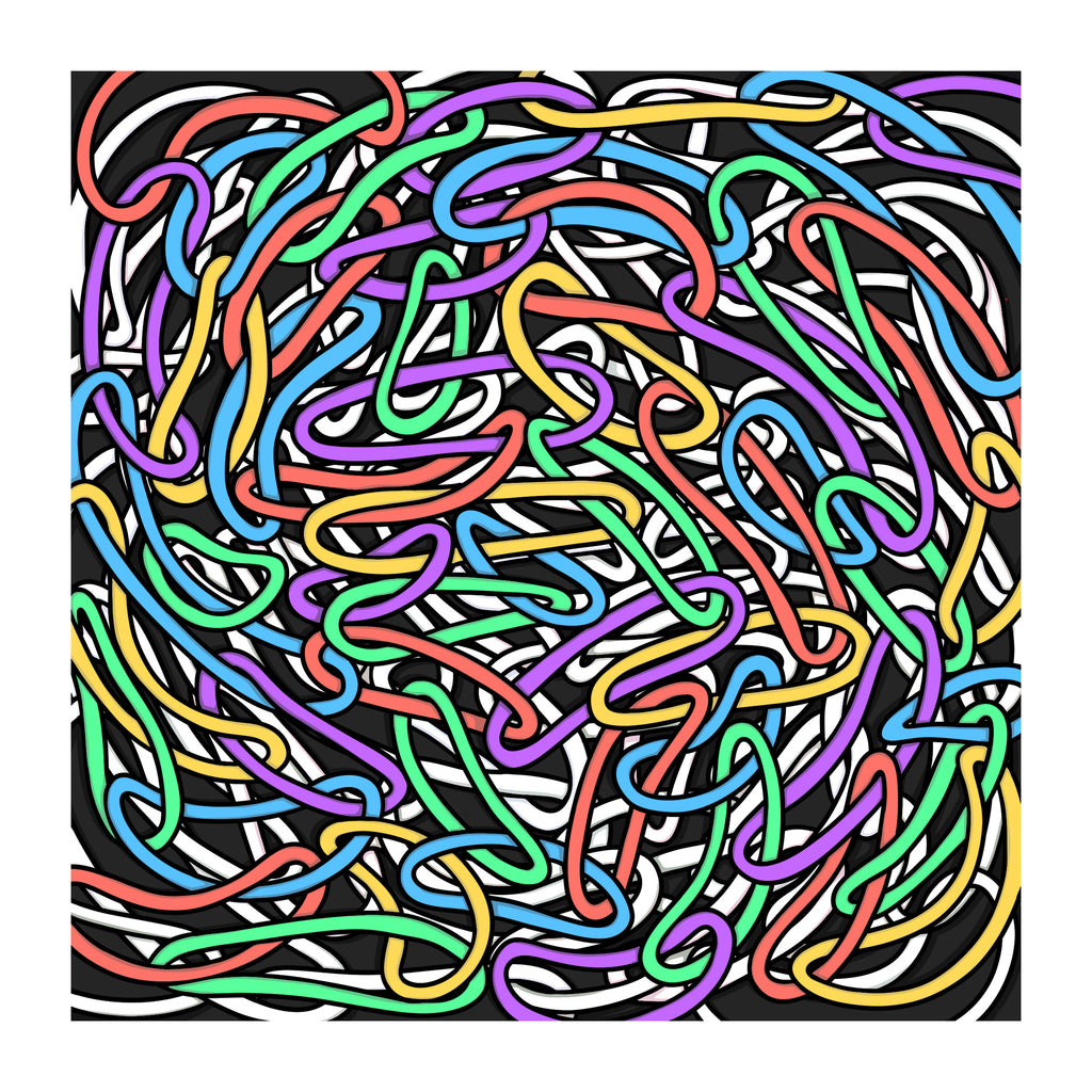 ALL TIED UP MULTICOLORED (PRINT)