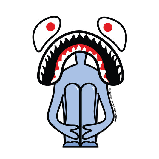 SAD SHARK (STICKER)