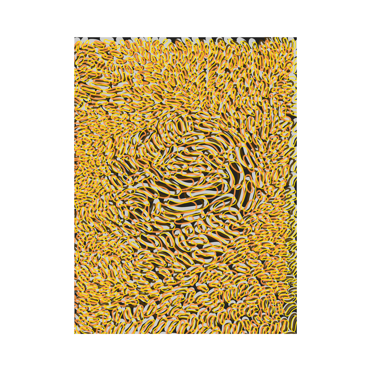 INTERTWINED FACES (YELLOW)