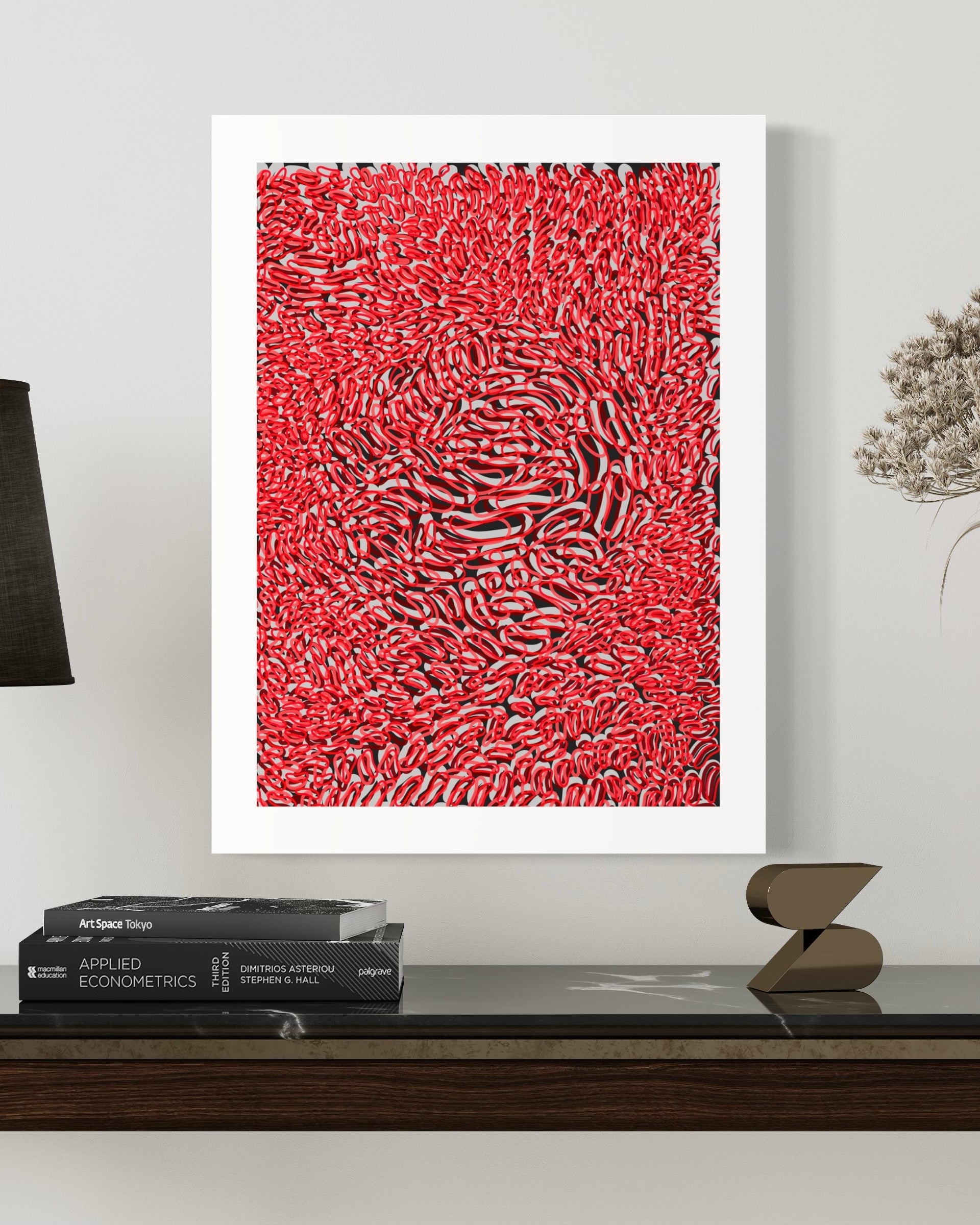 INTERTWINED FACES RED (PRINT)